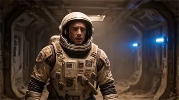 Wan 2.7 AI Video Generator Video Gallery - sci fi astronaut shocked discovery glowing plant